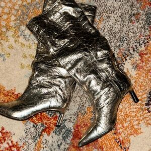 Zara Gold Women's Knee-High Boots